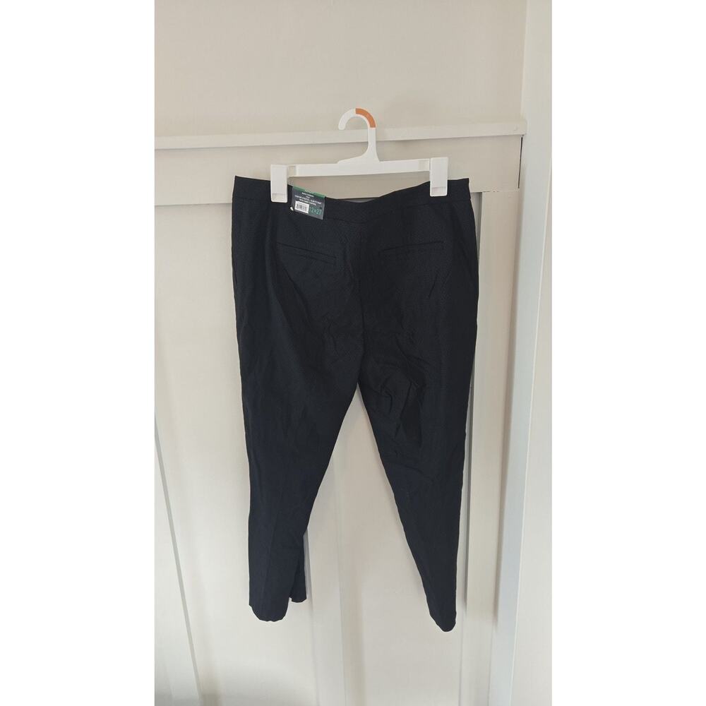 Mario Serrani Italy Women's Size 12 Black Gray Comfort Stretch Slim Fit Pants - Picture 3 of 3
